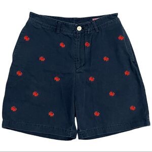 VINEYARD vines twill crab embroidered breaker shorts sz 30